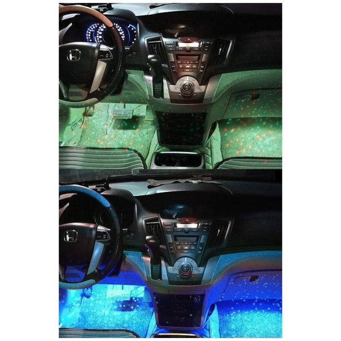 Set de lumini de atmosfera pentru masina TuningLights, LED, 7 culori, control prin telecomanda, 133 × 30 × 19 mm, Doty®️ [8]