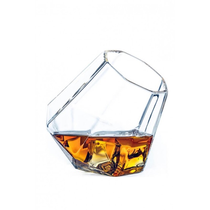 Set decantor Cullinan Diamond, forma diamant, 2 pahare , suport din lemn,materiale de calitate,850 ml [7]