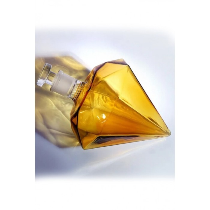Set decantor Cullinan Diamond, forma diamant, suport din lemn,materiale de calitate,850 ml [5]