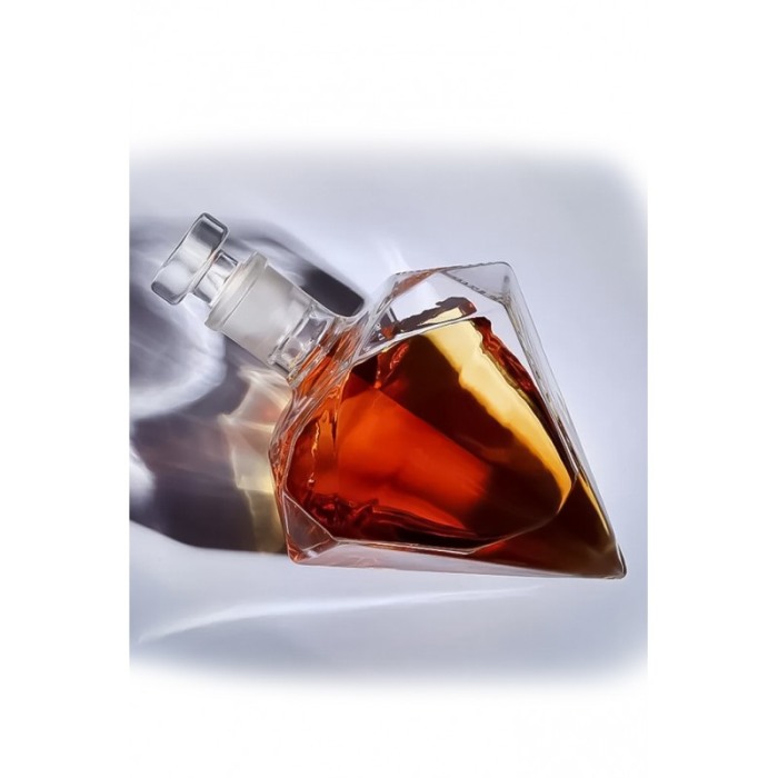Set decantor Cullinan Diamond, forma diamant, suport din lemn,materiale de calitate,850 ml [6]