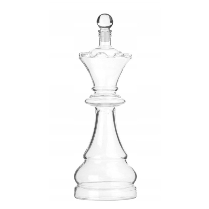 Set decantor deluxe ChessCheers Doty®, 4 pahare, suport din lemn in forma de tabla de sah, materiale de calitate, 750 ml [7]