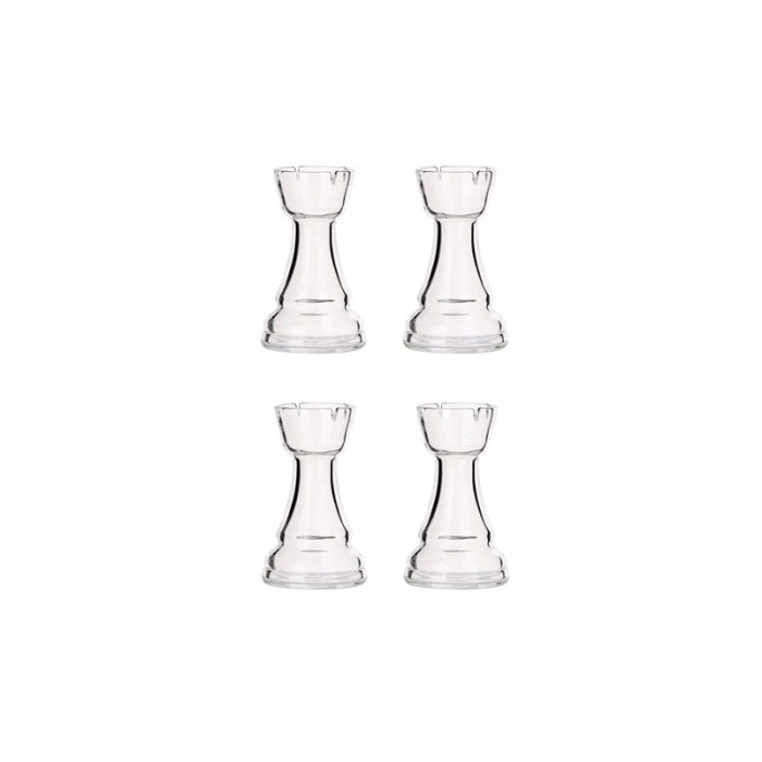 Set decantor deluxe ChessCheers Doty®, 4 pahare, suport din lemn in forma de tabla de sah, materiale de calitate, 750 ml [4]