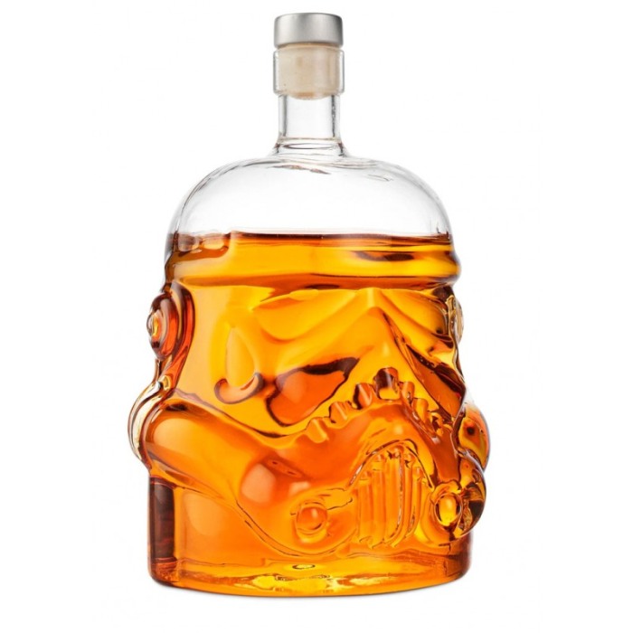 Set decantor Drunken Darth, forma personaj din film, din sticla, 2 pahare, elegant, 750 ml, Doty® [2]