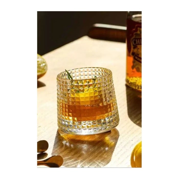 Set decantor Gravity Drinks, design modern, 2 pahare incluse, din cristal, suport metalic, 1500 ml, transparent [10]