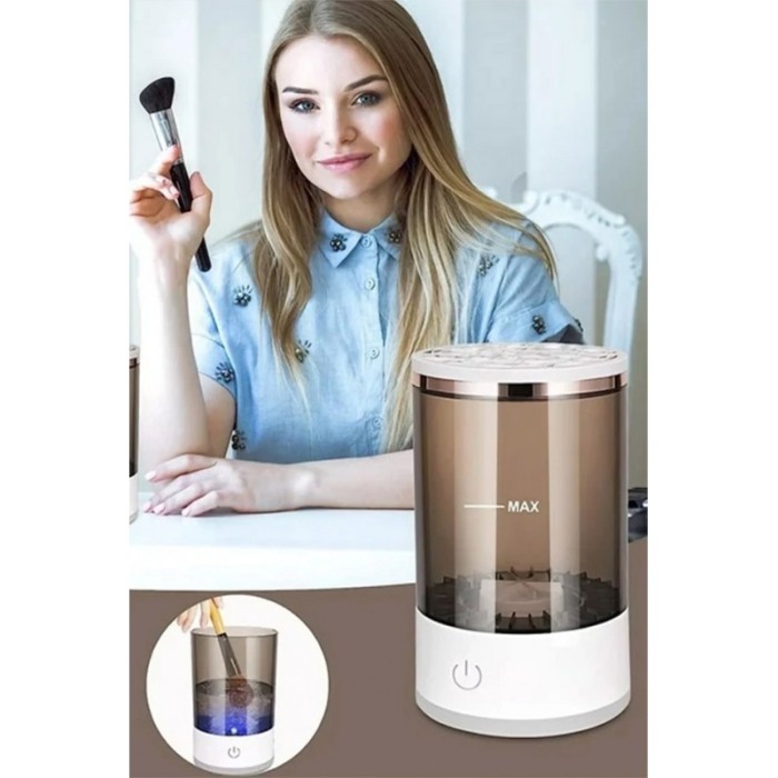 Set Dispozitiv electric pentru curatarea si uscarea pensulelor de machiaj Clean&Beauty Doty® si 4 bureti, USB, cu ultrasunete [11]