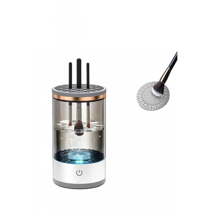 Set Dispozitiv electric pentru curatarea si uscarea pensulelor de machiaj Clean&Beauty Doty® si 4 bureti, USB, cu ultrasunete [8]