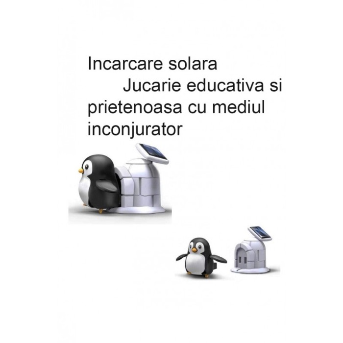 Set DIY educativ si distractiv PongosLife Doty®, pinguin si iglu, functioneaza cu energie solara, fara baterii [4]