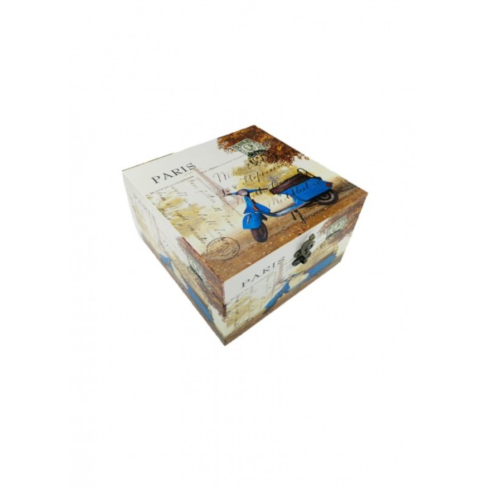 Set doua cutii din lemn, imprimeu Paris-London, ideal pentru decor, a fi oferite cadou sau pentru depozitare [4]