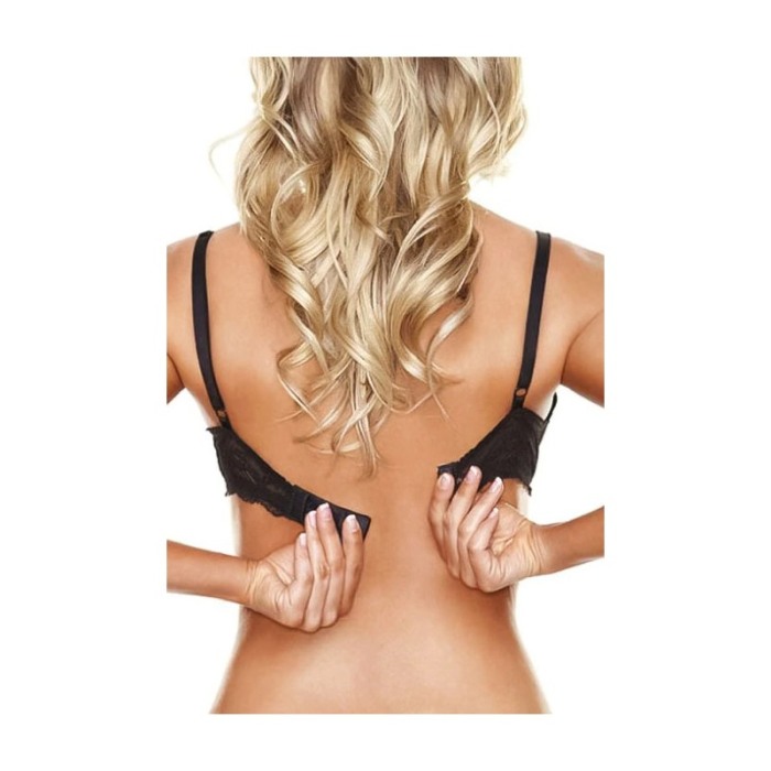 Set extensii prelungire sutien Ad ON, 4 pozitii suplimentare, accesorii incluse, 5 x 3 cm, alb/negru [2]