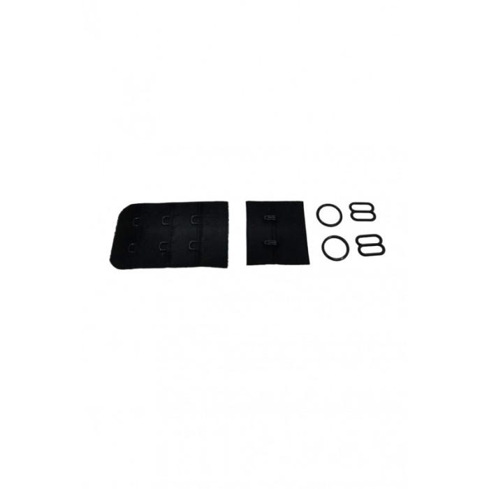 Set extensii prelungire sutien Ad ON, 4 pozitii suplimentare, accesorii incluse, 5 x 3 cm, alb/negru [5]