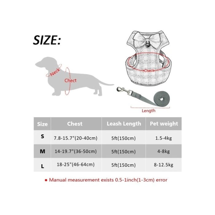 Set  ham cu lesa pentru caini sau pisici, tip Vesta, masura L, Bleumarin, Doty [4]
