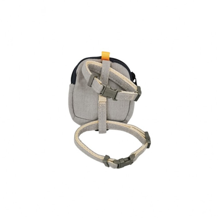 Set ham cu lesa si mini rucsac AnimalPurse pentru animale de companie de talie mica, 120 cm, ajustabil, gri [2]