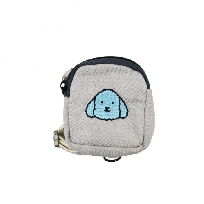 Set ham cu lesa si mini rucsac AnimalPurse pentru animale de companie de talie mica, 120 cm, ajustabil, gri [3]