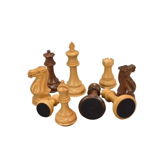 Set joc de sah, piese si tabla din lemn, usor de transportat, lucrate manual, maro, Doty®️ [2]