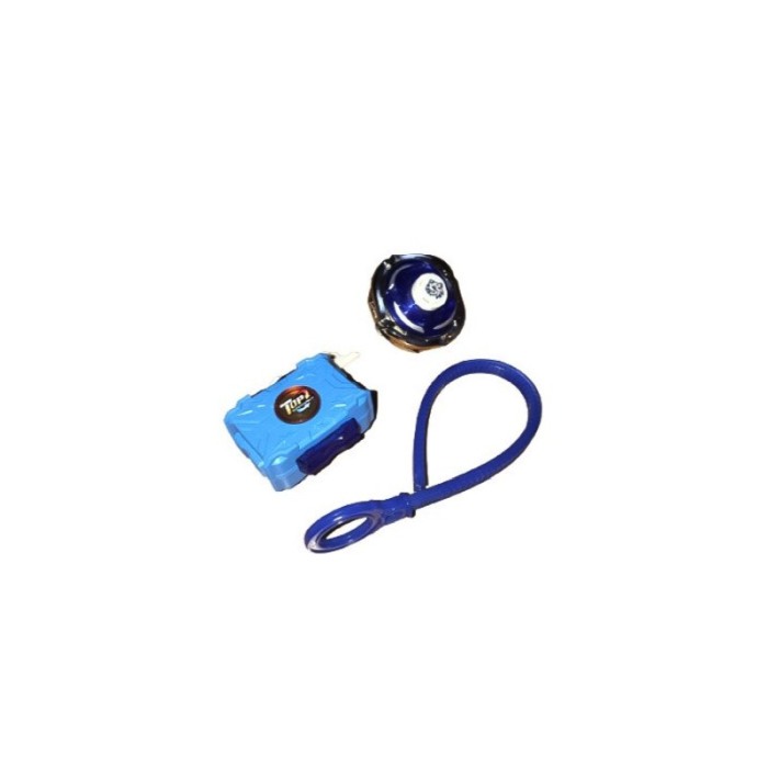Set Joc titirez AnimalSpin Doty®, interactiv, model tigru, distractiv, manual, 3+, plastic/metal, albastru [3]