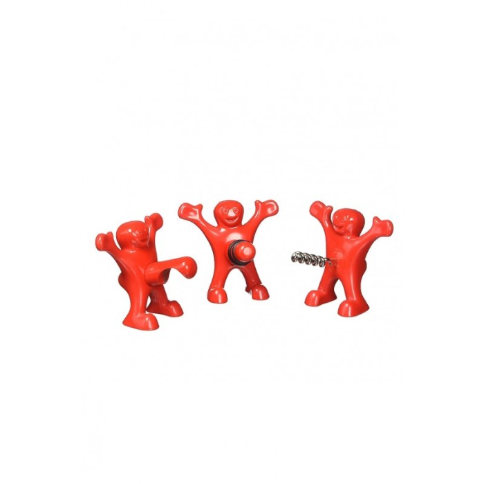 Set Joyful Men, tirbuson, dop, desfacator, material rezistent, design modern, rosu [2]