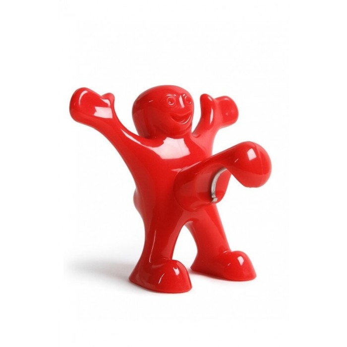 Set Joyful Men, tirbuson, dop, desfacator, material rezistent, design modern, rosu [6]