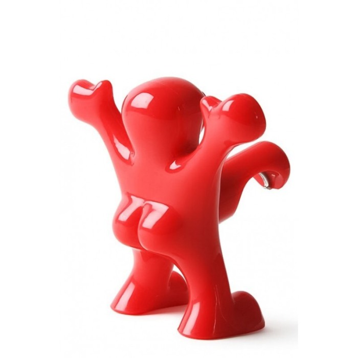 Set Joyful Men, tirbuson, dop, desfacator, material rezistent, design modern, rosu [4]