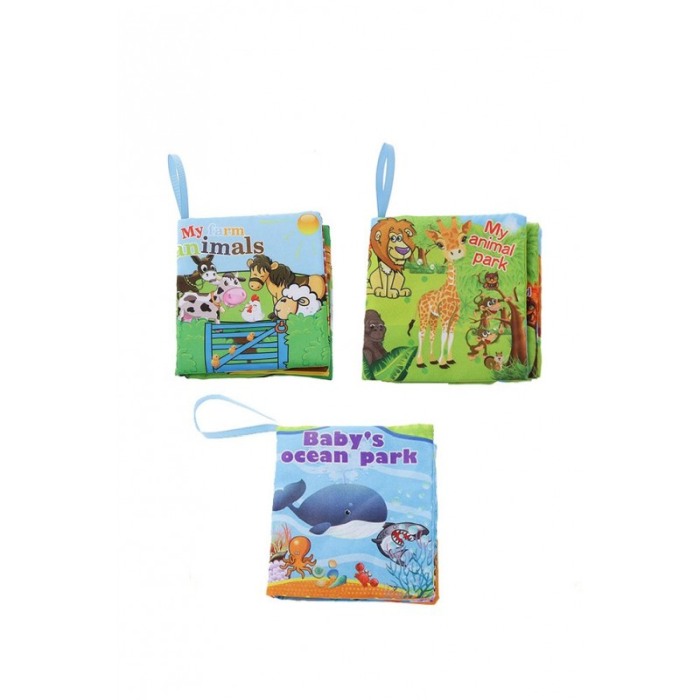 Set Jucarie textila educativa My First Book, senzoriala, 3 bucati, tip carte, 11x11 cm, multicolor, Doty®️ [3]