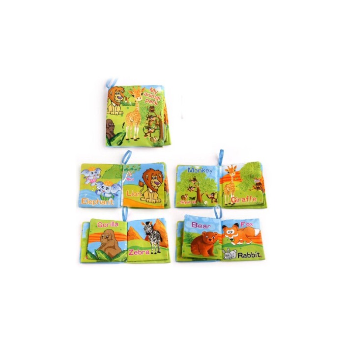 Set Jucarie textila educativa My First Book, senzoriala, 3 bucati, tip carte, 11x11 cm, multicolor, Doty®️ [4]