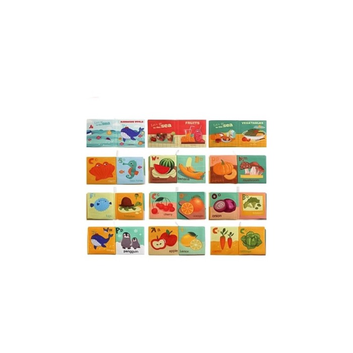 Set Jucarie textila educativa My First Book, senzoriala, 6 bucati, tip carte, 11x10.5 cm, multicolor, Doty®️ [2]