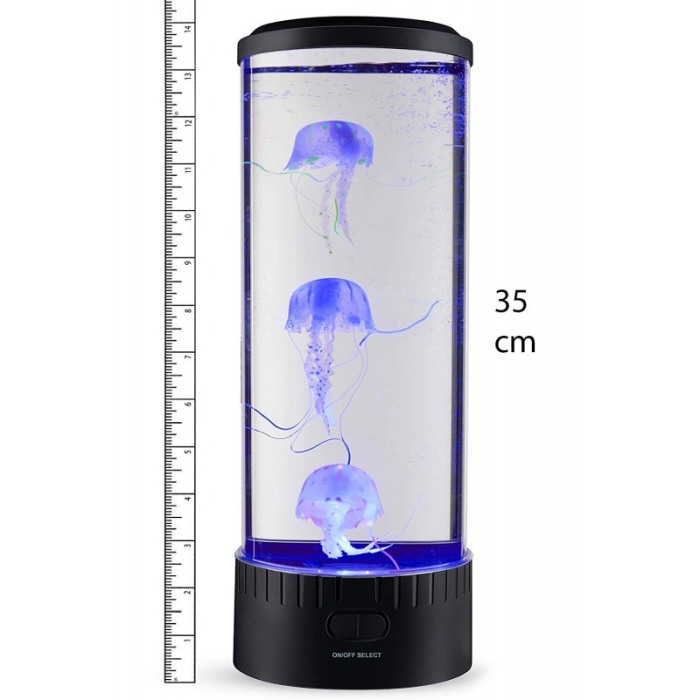 Set Lampa ambientala Meduza Remote cu telecomanda, USB inclus, efecte luminoase, multicolor, 35 cm, antistress [2]