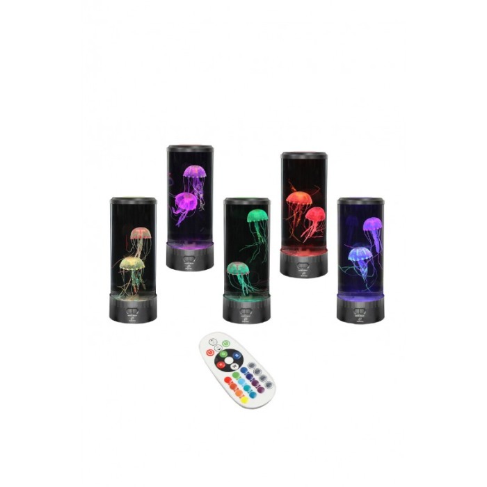 Set Lampa ambientala Meduza Remote cu telecomanda, USB inclus, efecte luminoase, multicolor, 35 cm, antistress [7]