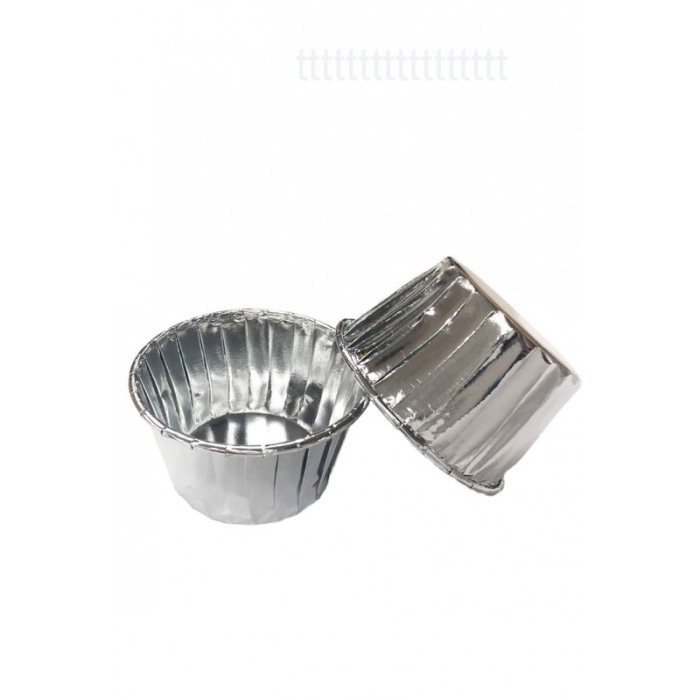 Set Luxury 50 Forme Briose si Cupcake, ovale, Design Elegant cu argintiu, Rezistente la Coacere si Ulei, Doty® [5]