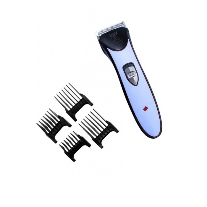 Set masina de tuns pentru animalele de companie,cu acumulator, 4 lame detasabile, albastru,doty [2]