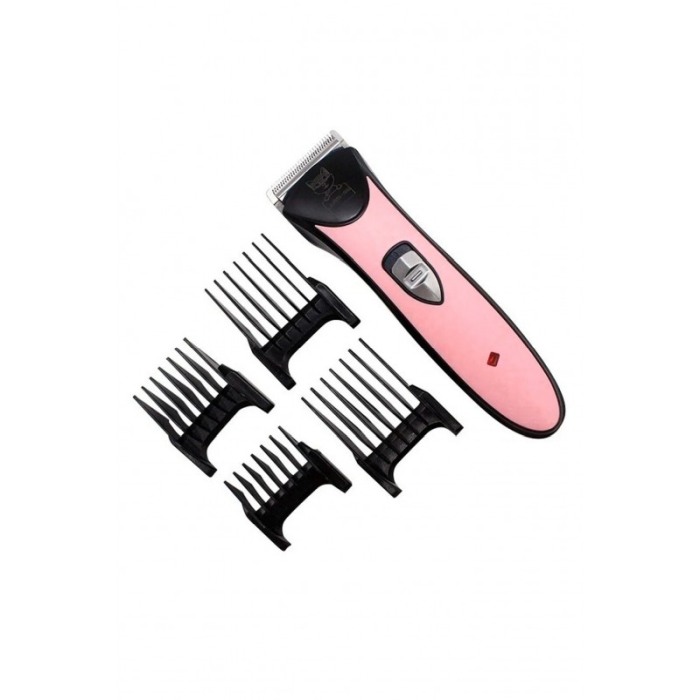 Set masina de tuns pentru animalele de companie,cu acumulator, 4 lame detasabile, roz,doty [2]