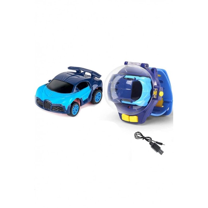 Set Masinuta de jucarie Mini Ride WatchMe, cu telecomanda ceas, 2.4 GHz, scara 1:64, albastru [4]