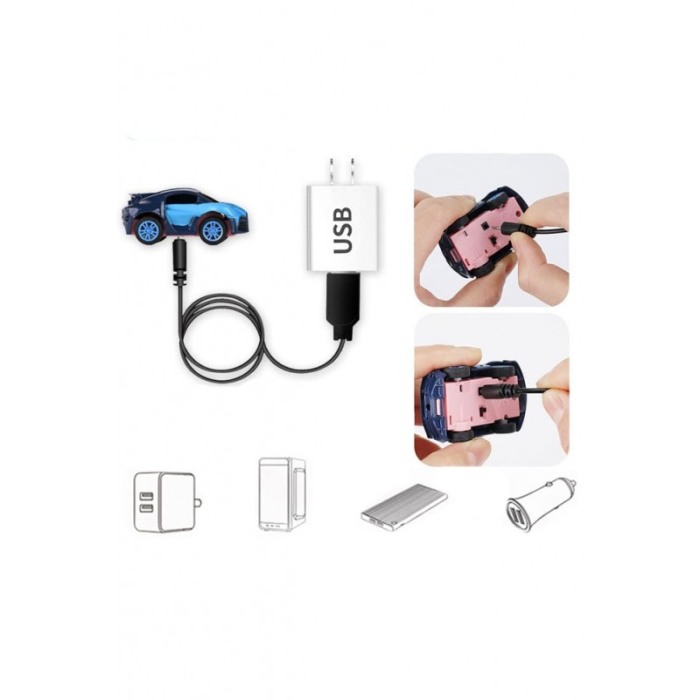 Set Masinuta de jucarie Mini Ride WatchMe, cu telecomanda ceas, 2.4 GHz, scara 1:64, albastru [7]