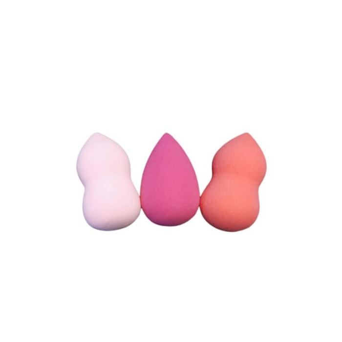 Set mini bureti make up LisaBeauty Doty®, 3 piese, aplicator fond de ten, corector, forma para si lacrima, multicolor, 3 cm [4]