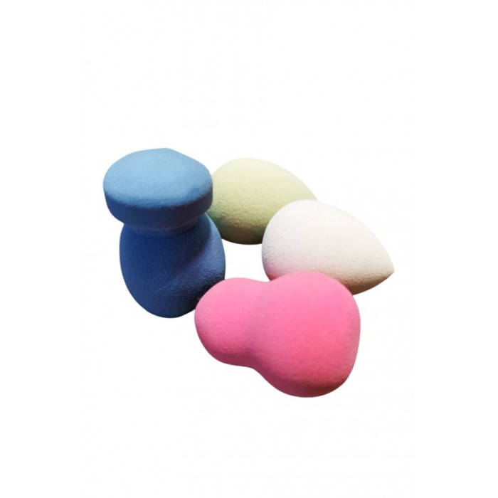 Set mini bureti make up LisaBeauty Doty®, 4 piese, aplicator fond de ten, corector, usor de folosit si curatat, multicolor, 4 cm [5]