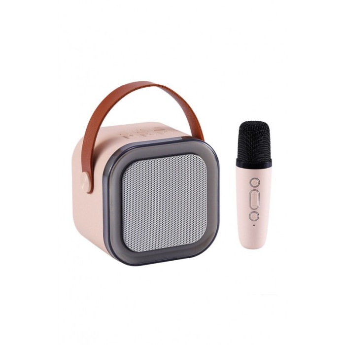 Set Mini Statie pentru karaoke VividMusic Doty®, Copii / Adulti, 2 in 1, boxa si microfon wireless, LED [10]
