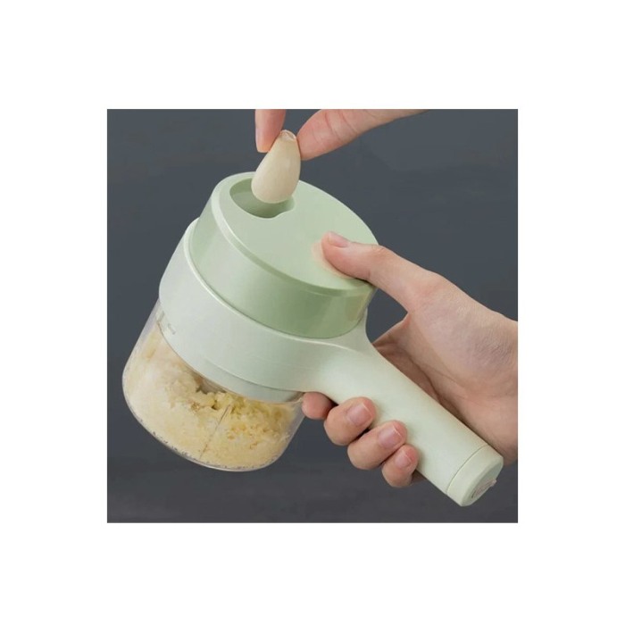 Set Mini Tocator electric multifunctional GreenChopper, accesorii incluse, 20 cm, verde, [6]