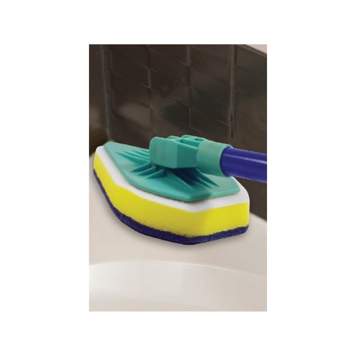 Set Mop Expand Fresh , ergonomic, maner telescopic, 3 paduri incluse, forma dreptunghiulara,universal,albastru/verde [5]