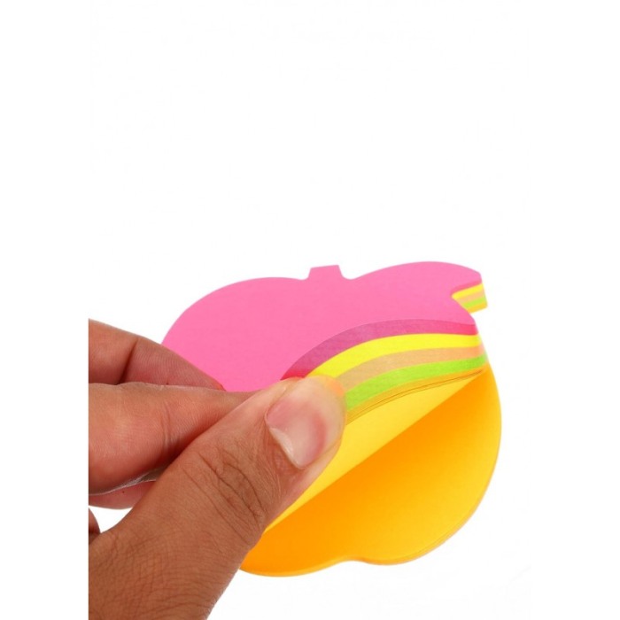 Set notite adezive AppleBubbles, tip post it, 100 bucati, multicolor, 7x7 cm, Doty®️ [1]