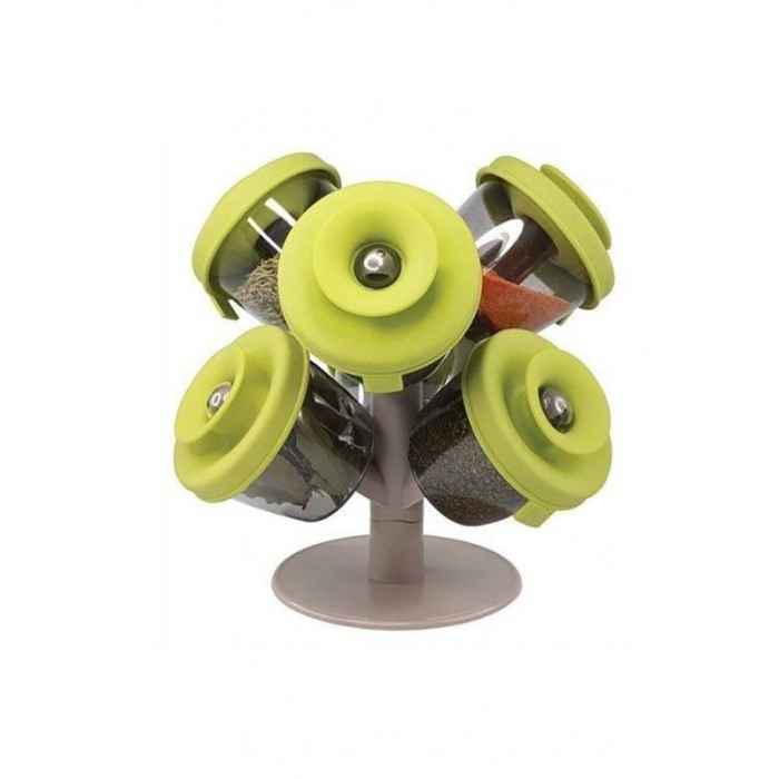 Set organizator Spice pop-up pentru condimente, 7 piese,verde [2]