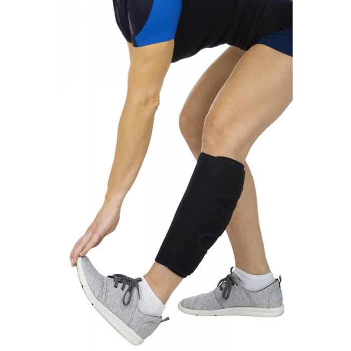 Set orteze pentru gambe, din neopren perforat, prindere cu scai, ajustabile, negre, Doty®️ [3]