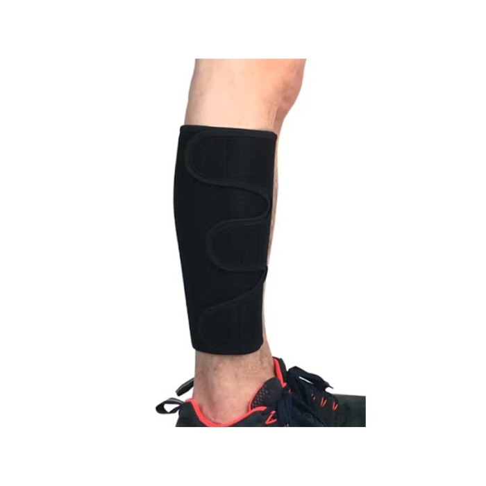 Set orteze pentru gambe, din neopren perforat, prindere cu scai, ajustabile, negre, Doty®️ [2]
