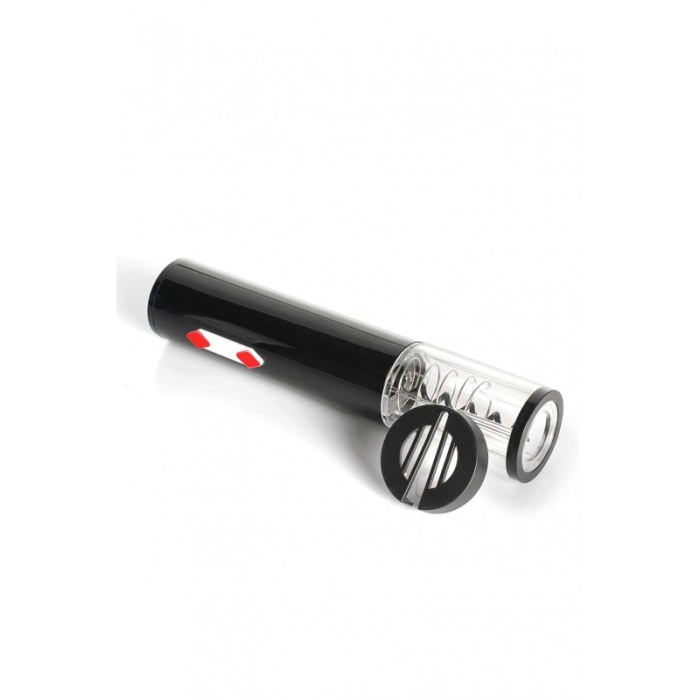 Set pentru vin DiamondPoker Wine, tirbuson electric, accesorii incluse, negru [4]