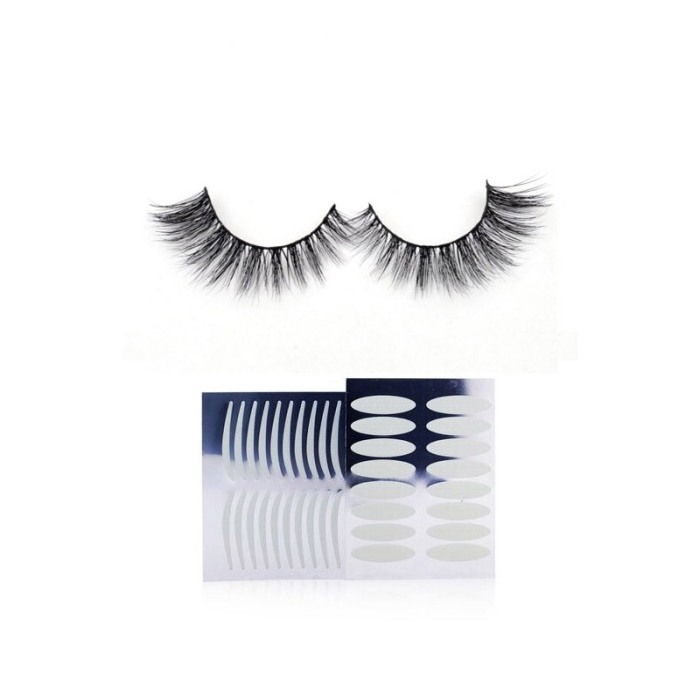 Set PerfectEyes cu gene false cu aspect natural si benzi tip plasturi pentru pleoape cu efect imediat, Doty®️ [1]