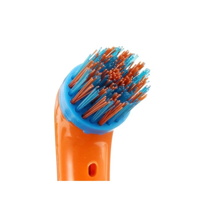 Set perie electrica CleanBoost, universala, 4 perii interschimbabile, cu diametrul diferit, portocaliu/albastru [4]