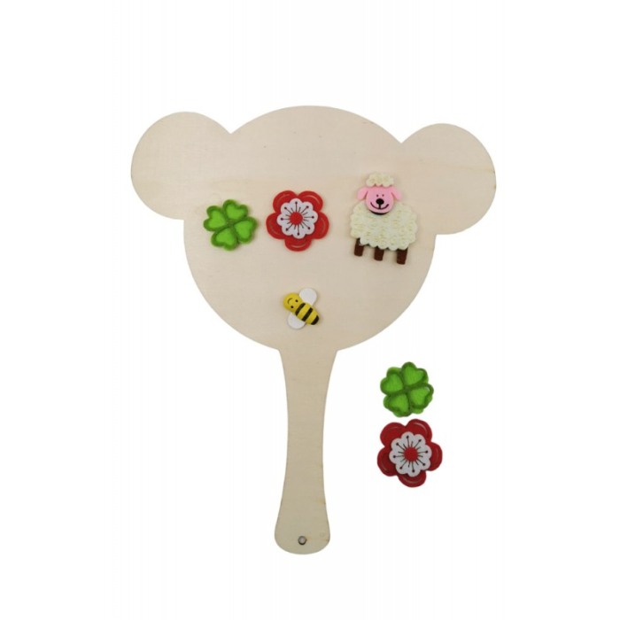 Set pictura Creative DIY, model elefant, accesorii si acuarele incluse, distractiv si educativ, din lemn, Doty®️ [4]