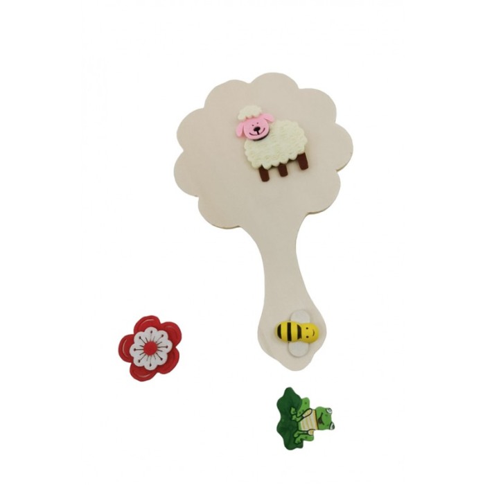Set pictura My Flower Mirror, accesorii si acuarele incluse, distractiv si educativ, din lemn, Doty®️ [5]