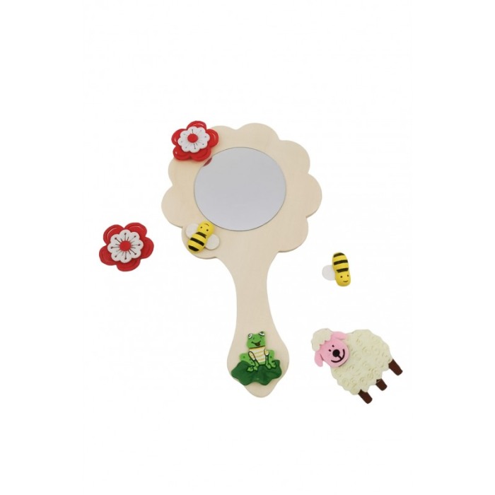 Set pictura My Flower Mirror, accesorii si acuarele incluse, distractiv si educativ, din lemn, Doty®️ [4]