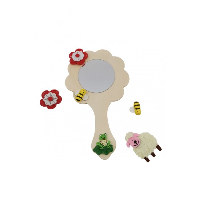 Set pictura My Flower Mirror, accesorii si acuarele incluse, distractiv si educativ, din lemn, Doty®️ [3]