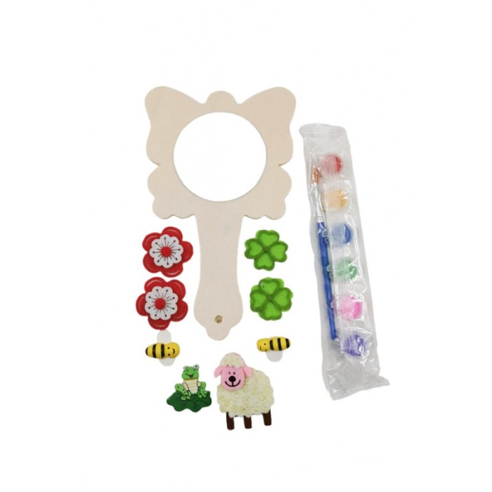 Set pictura My Mirror Butterfly, accesorii si acuarele incluse, distractiv si educativ, din lemn, Doty®️ [1]