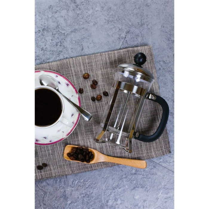 Set Rasnita manuala de cafea CoffeEpoque Doty® si presa franceza multifunctionala, sistem macinare ceramic, 16.5x9.5 cm [7]